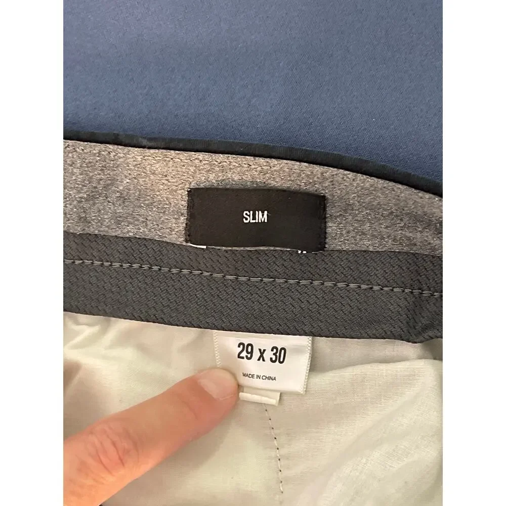 Express Men's Slim Fit Pants Color Black Size 29x30 Pre-owned - Picture 5 of 13